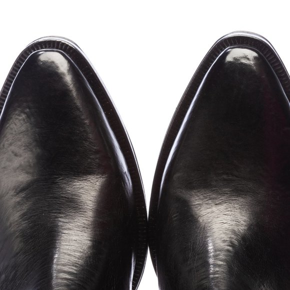 Ducanero Black Ankle Boot Washed Combination leather and embroidery stretch - Picture 4 of 5